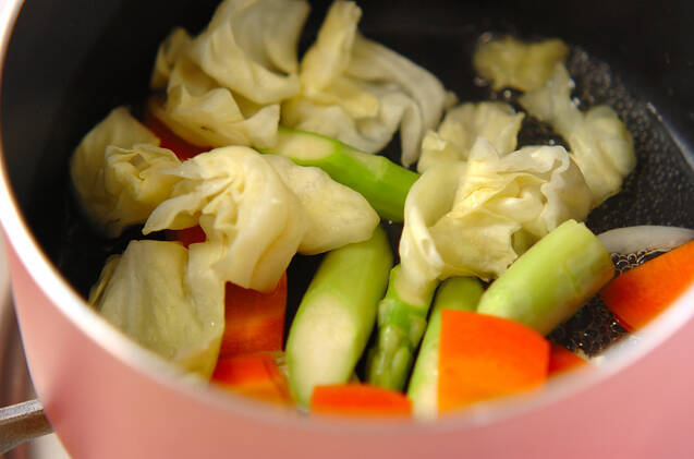 残り野菜のゴマ酢の作り方の手順3