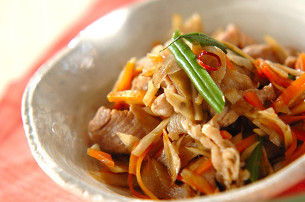 豚ゴボウきんぴら