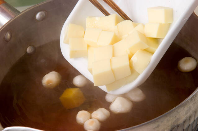 卵豆腐のお吸い物の作り方の手順3