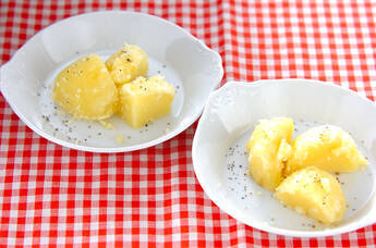 ニンニク風味の粉ふきイモ