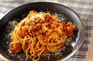 みそミートパスタ