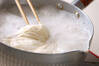 納豆キムチ素麺　ターサイと大根おろし添えの作り方の手順5
