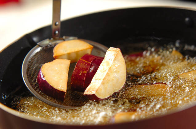 大学芋風サツマイモの作り方の手順3