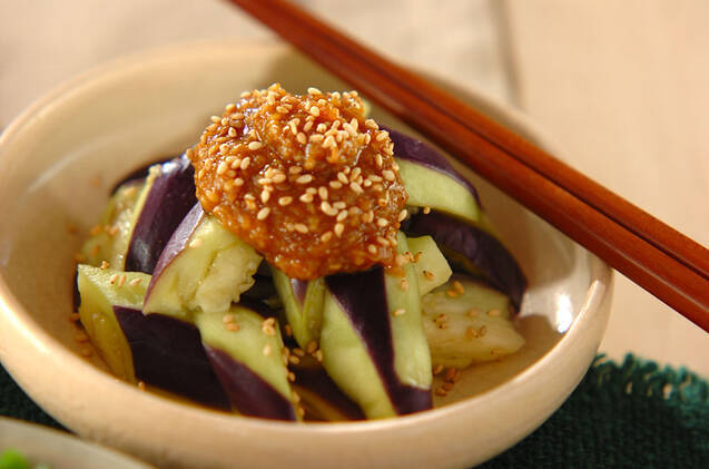 なすのごま味噌和え