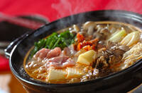 豚のチーズチゲ鍋