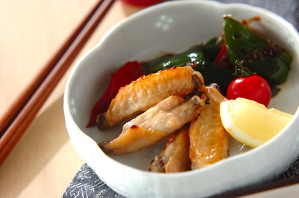 手羽中のグリル焼き