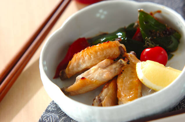 手羽中のグリル焼き