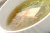レタスのスープの作り方の手順