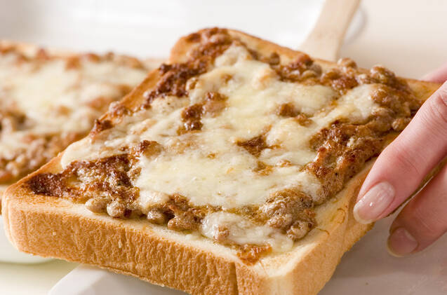 マヨ納豆トーストの作り方の手順2