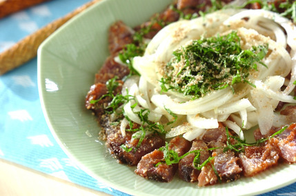 カツオの梅肉和え