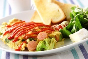 たっぷりオムレツ