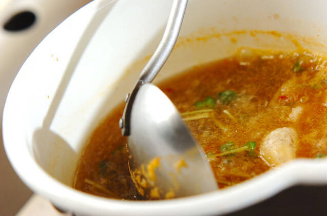 揚げ餅入りピリ辛みぞれ汁の作り方の手順6