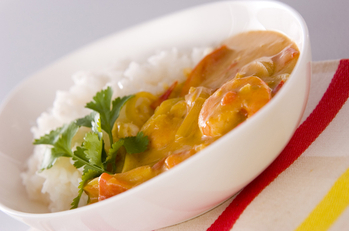 エビトマトのココカレー