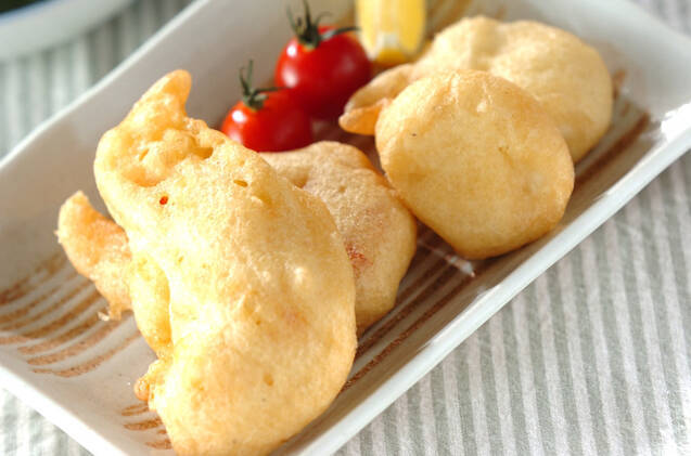 エビと大和芋の揚げ物