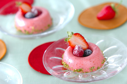 イチゴとフランボワーズのムース