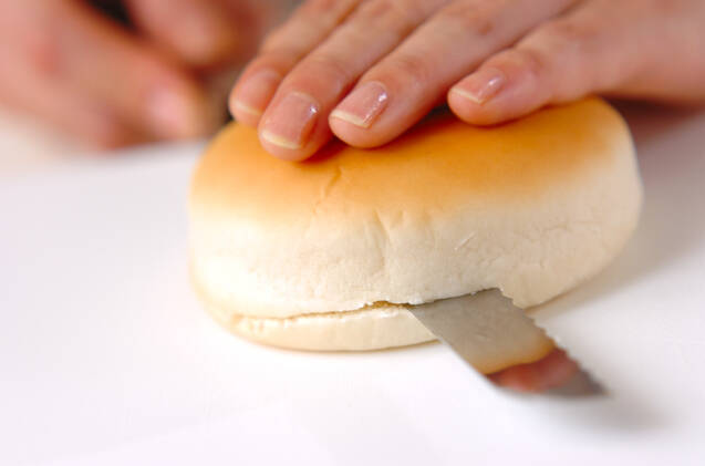 オープンバーガーの作り方の手順2