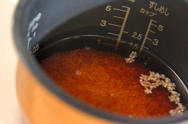 ほうじ茶飯の作り方の手順4