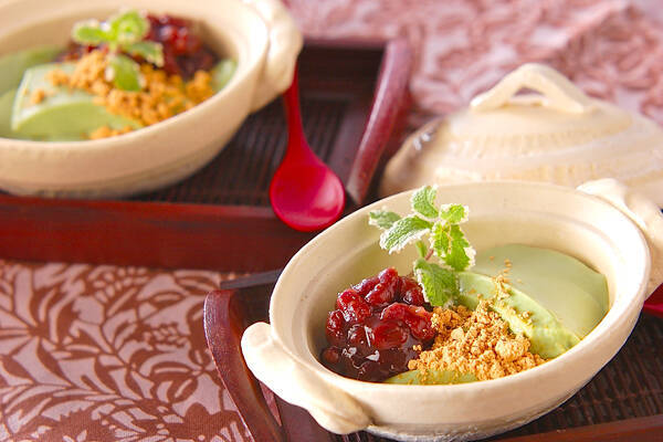 クリーム抹茶豆腐