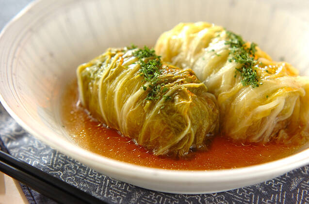 白菜を大量消費！ロール白菜 和風に 簡単絶品人気のレシピ