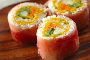 生ハムロールサラダ