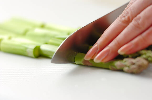 HARUのバターじょうゆパスタの作り方の手順1