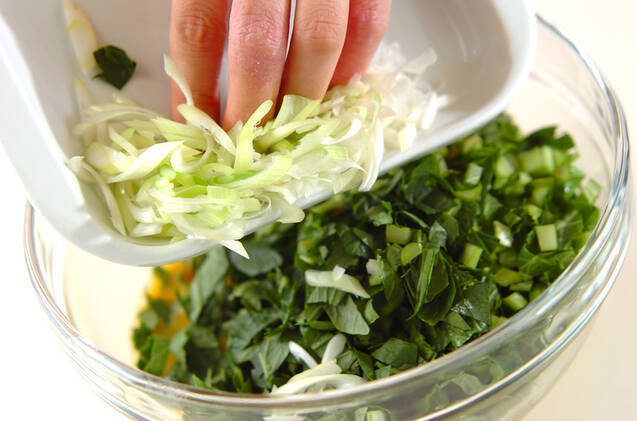 小松菜の和風あんかけオムレツの作り方の手順5
