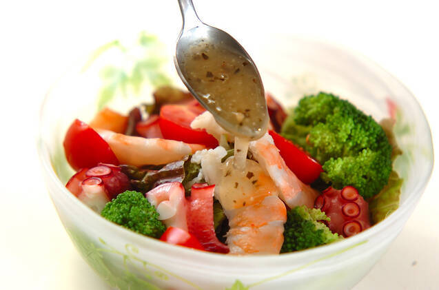 エビとタコのサラダの作り方の手順6