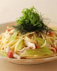 ささ身の梅風味パスタ