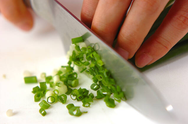 ゴマアジ茶漬けの作り方の手順1