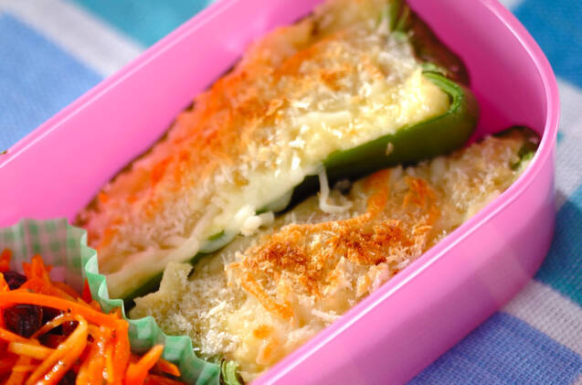 ピーマンのポテサラ焼き