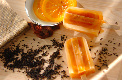 アールグレイ オレンジティーのアイスキャンディー レシピ 作り方 E レシピ 料理のプロが作る簡単レシピ