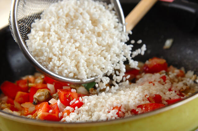 鶏と大豆のパエリアの作り方の手順13