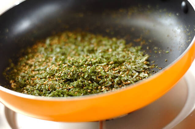 青のりジャコご飯の作り方の手順1