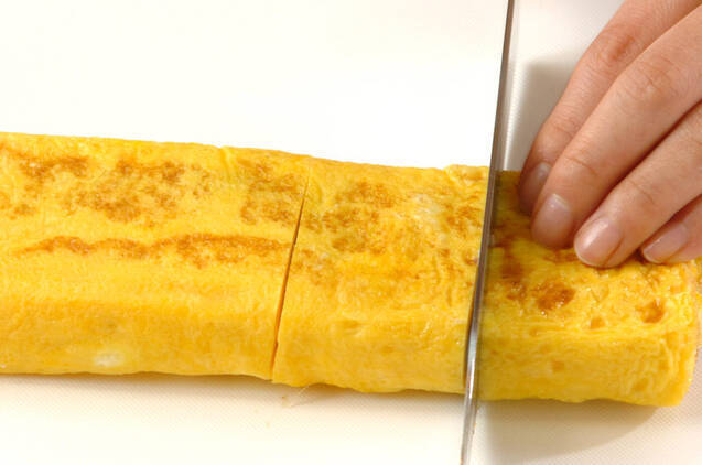 う巻き卵の作り方の手順8