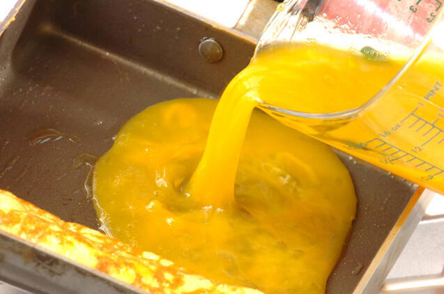 う巻き卵の作り方の手順6