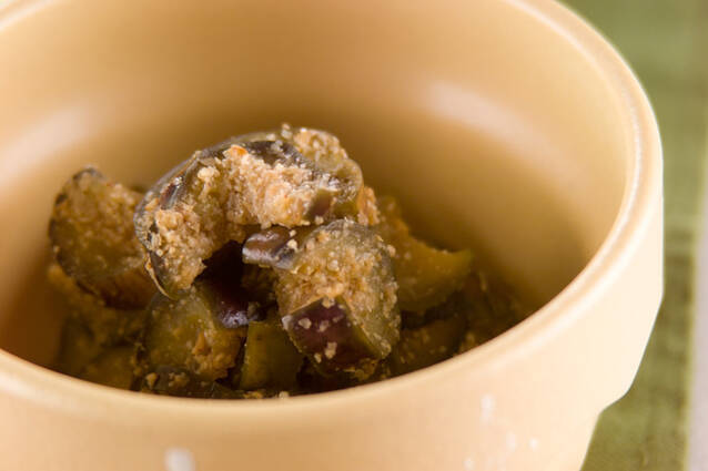 ナスのゴマ酢和え