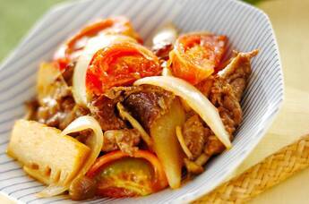 牛肉のトマト炒め