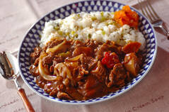 お煮しめの和風カレーライス