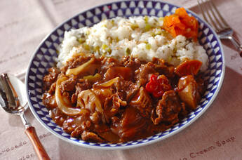 お煮しめの和風カレーライス
