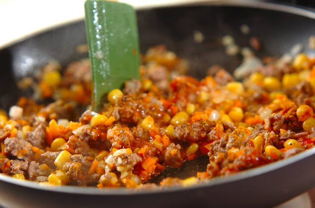 チーズインドライカレーの作り方の手順5