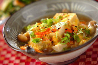 高野豆腐の卵とじ