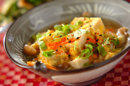 高野豆腐の卵とじ