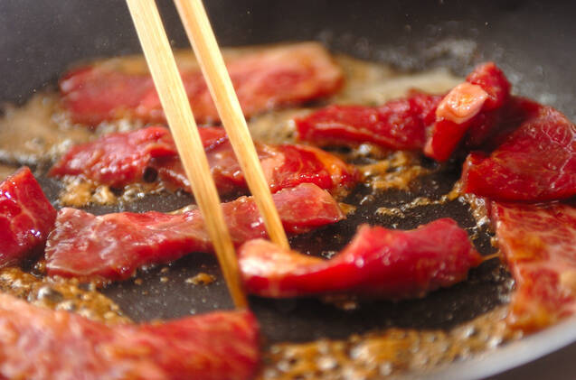 ガーリックスパイシー焼き肉丼の作り方の手順5