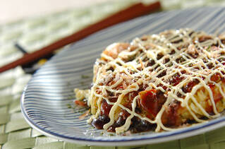 豆腐入りお好み焼き