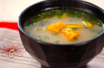カボチャのみそ汁