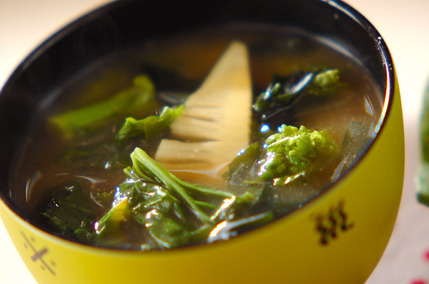 菜の花のみそ汁