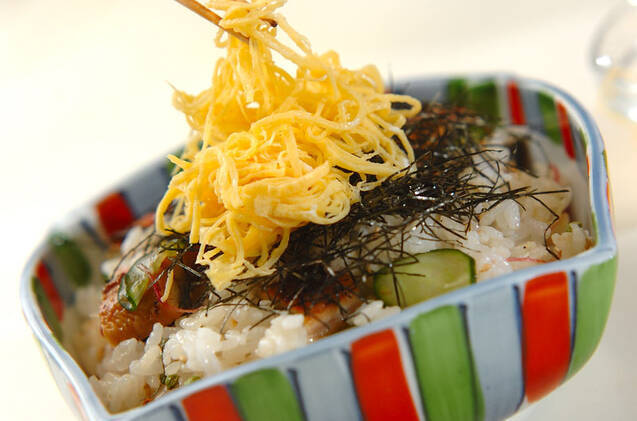 刻みウナギの混ぜ寿司の作り方の手順9