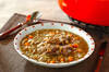 レンズ豆と骨付き豚バラ肉のスープ煮の作り方の手順