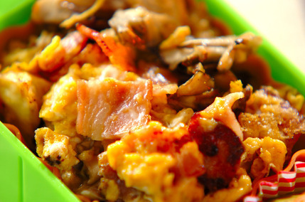 マイタケの卵炒め