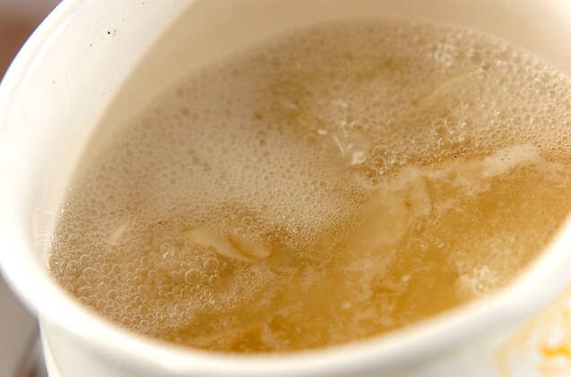 新ゴボウのみそ汁の作り方の手順3